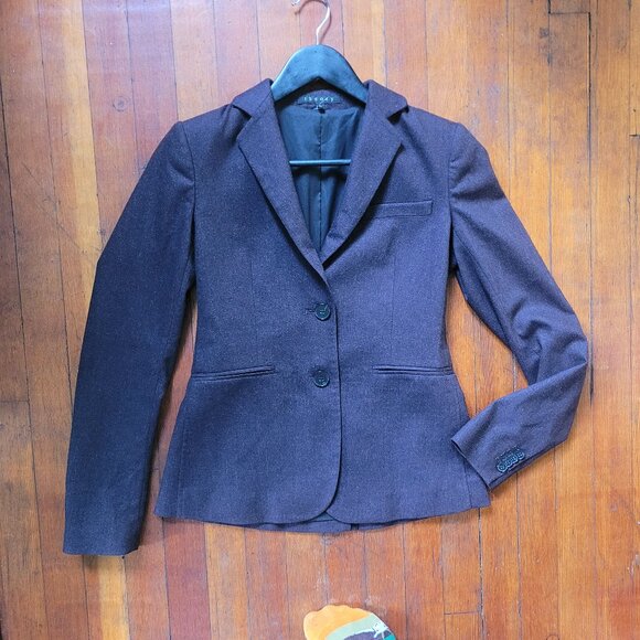 Theory Wool-Angora Galen Blazer, sz 00 - Picture 5 of 13